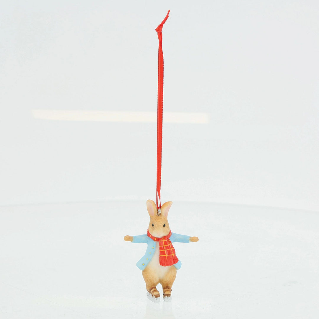 Peter, Benjamin and Flopsy Skating Hanging Ornaments Set