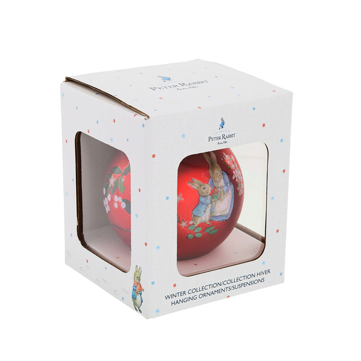 Peter Rabbit Red Festive Bauble