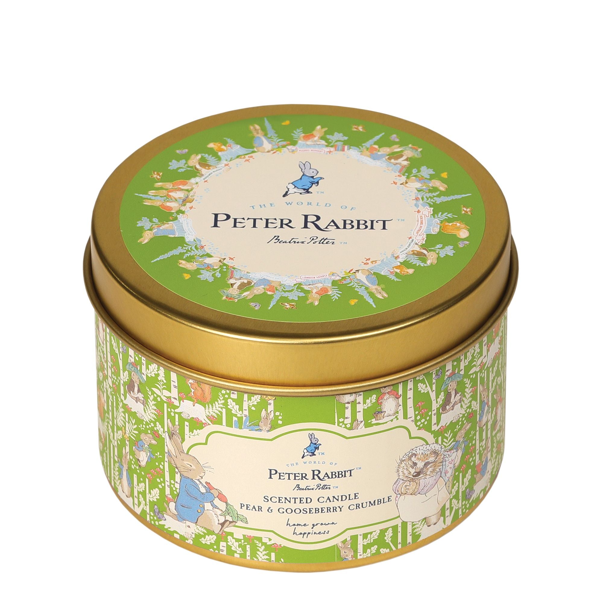 Peter Rabbit Pear & Gooseberry Tin Candle – Beatrix Potter Gifts by Enesco