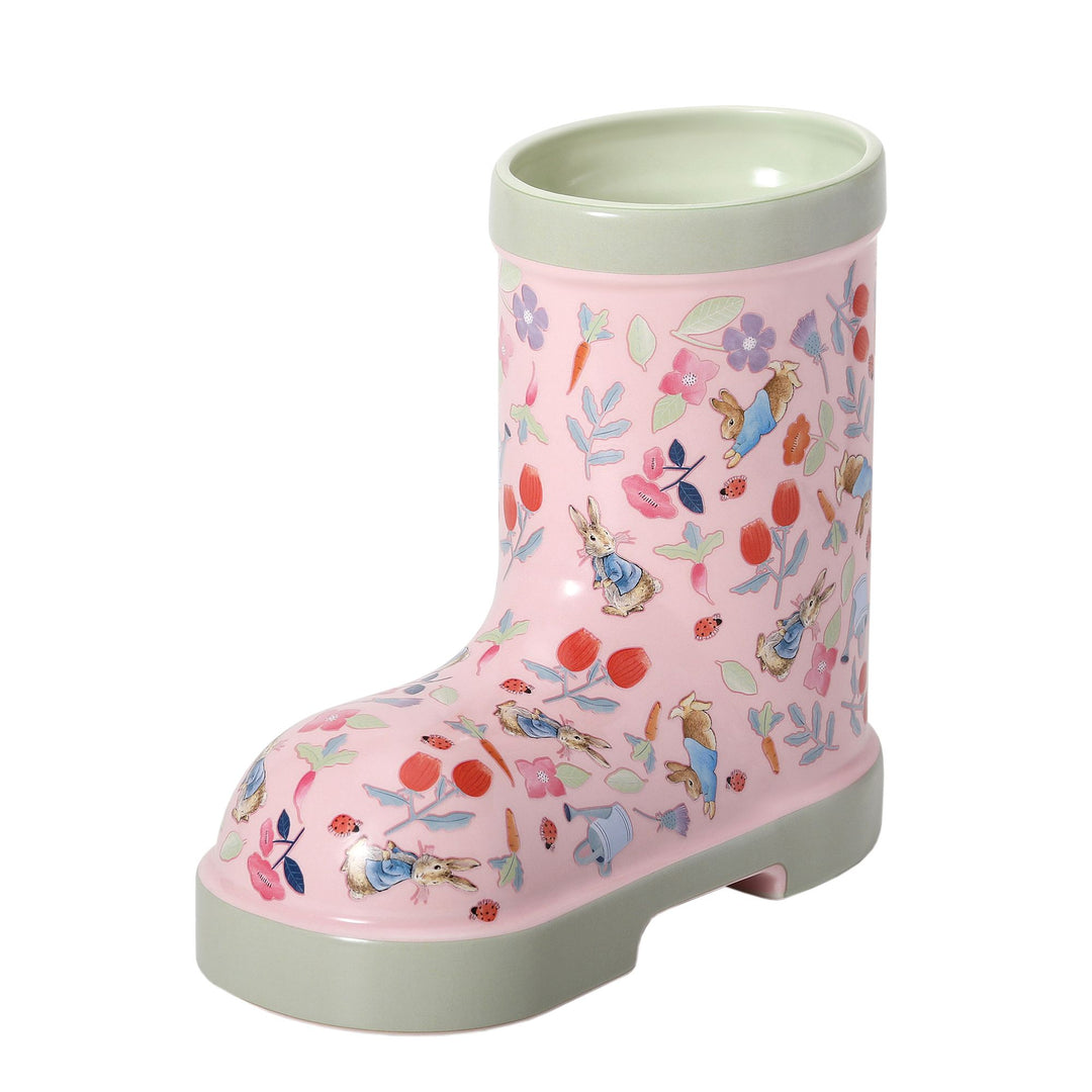 Peter Rabbit Spring Bloom Wellington Boot Shaped Plant Pot Candle