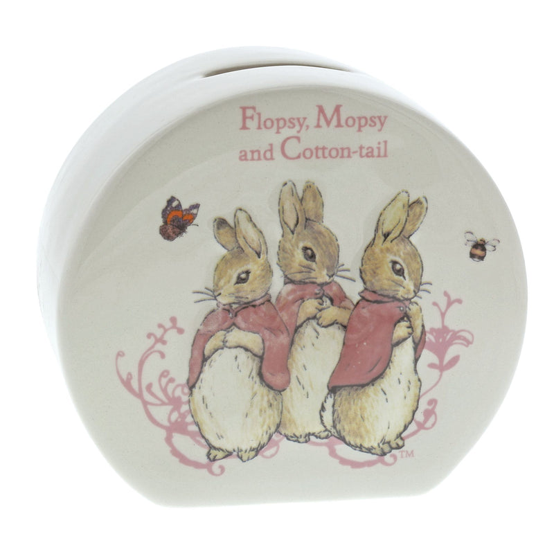Flopsy, Mopsy & Cotton-tail Money Bank by Beatrix Potter