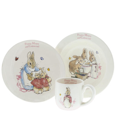 Flopsy, Mopsy & Cotton-tail Three-Piece Nursery Set by Beatrix Potter