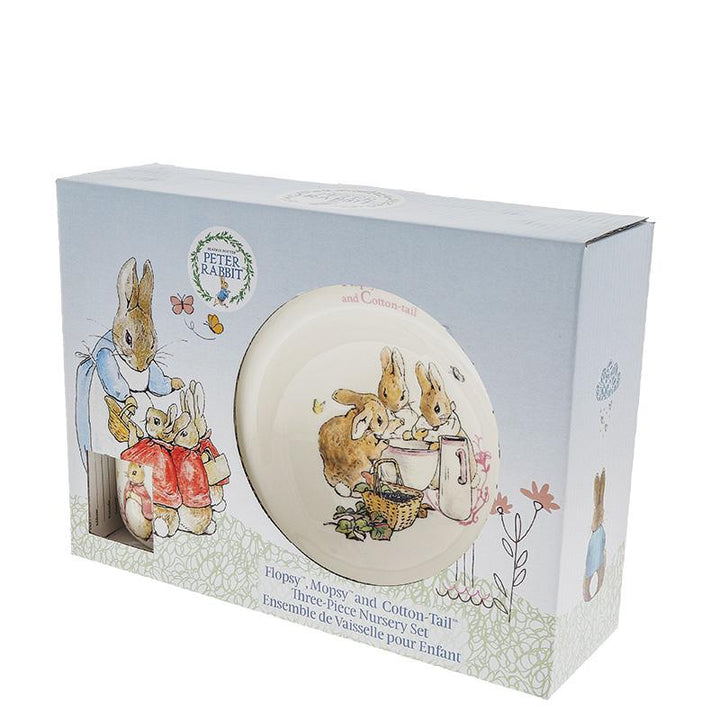 Flopsy, Mopsy & Cotton-tail Three-Piece Nursery Set by Beatrix Potter