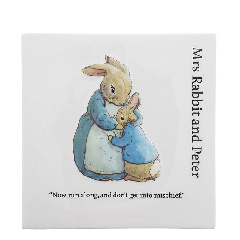 Mrs. Rabbit and Peter Decorative Wall Plaque by Beatrix Potter