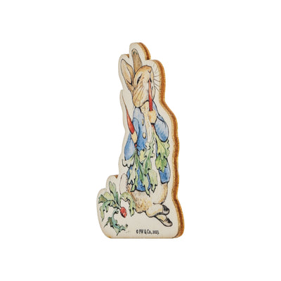 Peter Rabbit with Radishes Wooden Magnet